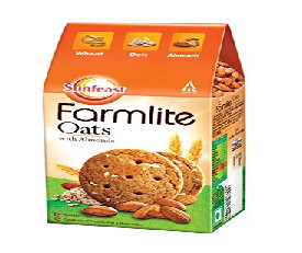 Sunfeast Farmlite Oats Almond Biscuits 150gm