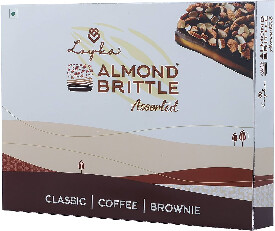 Loyka Almond Brittle Assorted (Almond, Coffee, Brownie) 16 Units, 272gm