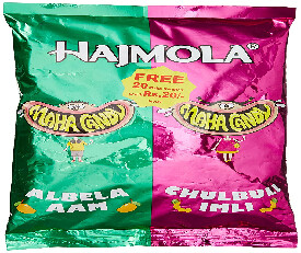 Hajmola Maha Candy Pouch, Aam and Imli, 455g (130 Pieces) with Free Maha Candies (20 