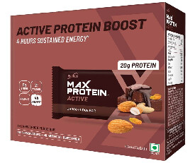 RiteBite Max Protein Choco Fudge Bar 414gm (Pack Of 6 Pcs) (20gm Protein)