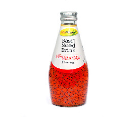 VeeFresh Basil Seed Drink Pomegranate Flavor 300ml