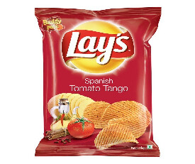 Lays Spanish Tomato Chips 28gm (Pack Of 10 Pcs)