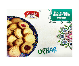 Paljees Uphar Assorted Cookies (Jam,Vanilla,Coconut,Jeera) 900gm