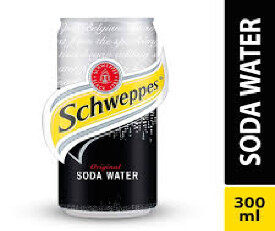 Schweppes Soda Cain Water 300ml (Pack Of 24 Pcs)
