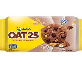 Julies Oat 25 Chocolate Hazelnut Biscuits 200gm