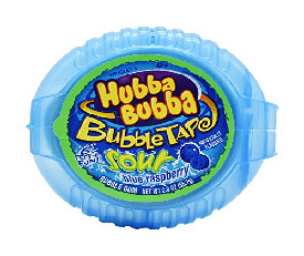 Hubba Bubba Sour Blue Raspberry Bubble Tape Pouch, 56gm