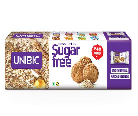 Unibic Sugar Free Oatmeal, Cookies 75g