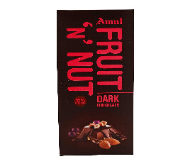 Amul Dark Chocolate Bar - Fruit N Nut, 150g