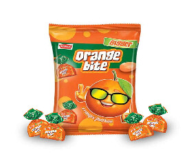 Parle Orange Bite Candy (Pack Of 50 Pcs)