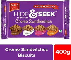 Parle Platina Hide & Seek Feb Cream Cookies 400gm + 400gm (BUY ONE GET ONE FREE)