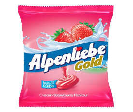Alpenliebe Gold Cream Strawberry Candy (380gm)