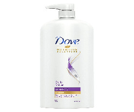 Dove Daily Shine Shampoo, 1Ltr+ FREE Dove Daily Shine Shampoo 650ml 