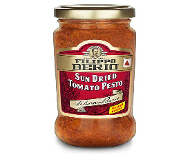 Filippo Berio Sun Dried Tomato Pesto Pasta Sauce 190gm (Red)