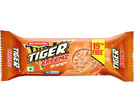 Britannia Tiger Orange Cream Biscuits 33.4gm (Pack Of 12 Pcs)