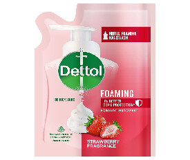 Dettol Foaming Handwash Refill - 700ml | Strawberry Rich Foam | Moisturizing Hand