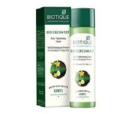 Biotique Bio Cucumber Pore Tightening Toner, 120ml (210)