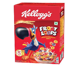 Kelloggs Froot Loops Crunchy Multigrain Cereal - 285gm (191)