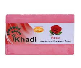 Khadi Handmade Soap Rose 125gm