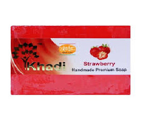 Khadi Handmade Soap Strawberry