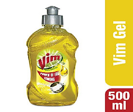 Vim Dishwash Gel 500 Ml, Lemon