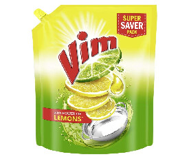 Vim Fresh Lemon Dishwash Liquid Gel - 2L Refill Pack