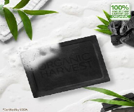 Organic Harvest Charcoal Bathing Bar ,125gm 