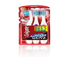 Colgate Toothbrush - 360 Degree Whole Mouth Clean Medium (Saver Pack)