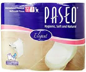 Paseo International Premium Bathroom Toilet Roll 3 Ply (Pack of 12)