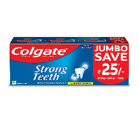 Colgate Toothpaste Strong Teeth Dental Cream - 500gm (Anti-cavity)