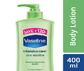 Vaseline Intensive Care Aloe (Green) Soothe Body Lotion, 400 ml (540)