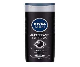 Nivea Men Shower Gel, Active Clean 250ml (275)