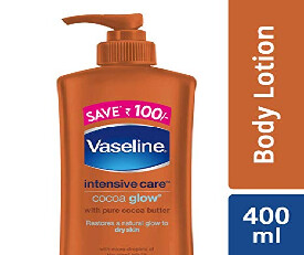 Vaseline Intensive Care Cocoa (Brown) Glow Body Lotion, 400 ml (499)