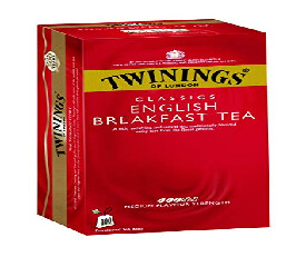 Twinings English Breakfast Tea, 100 Tea Bags (1050)