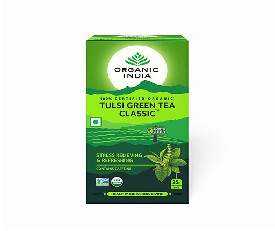 Organic India Tulsi Green Classic 25 Tea Bags (215)
