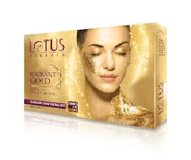 Lotus Herbal Radiant Gold Cellular Glow Facial Kit (1215)