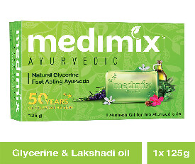 Medimix Ayurvedic Glycerine Soap, 125g (Pack Of 5 )