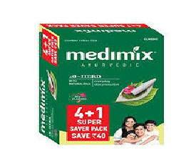 Medimix Ayurvedic Classic 18 Herbs Soap, 125g (4+1 Super Saver Pack)