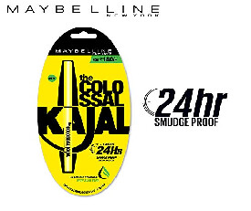 Maybelline Colossal Kajal, Black - 0.35g (199)