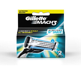 Gillette Mach 3 Manual Shaving Blades - 2s Pack (325)