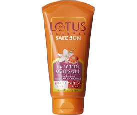 Lotus Herbals Safe Sun UV Screen Matte Gel, SPF 50, 100g (585)