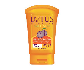 Lotus Herbals Safe Sun Block Cream SPF 30 - 100g (455)