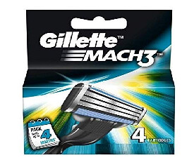 Gillette Mach 3 Manual Shaving  Blades - 4s Pack (Cartridge) (599)