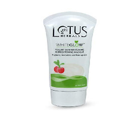 Lotus Herbals White Glow Yogurt Skin Whitening and Brightening Masque, 80g (290)