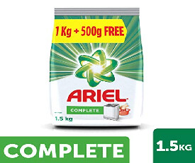 Ariel Complete Detergent Washing Powder 1kg+500gm Free