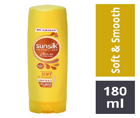 Sunsilk Nourishing Soft and Smooth Conditioner (Yellow), 180ml (265)