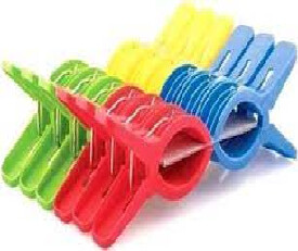 Plastic Cloth Clips  (Multicolor Pack of 12)
