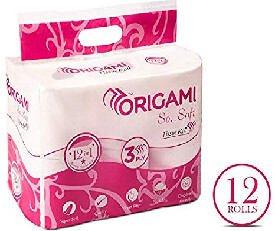 Origami So Soft 3 Ply Toilet Roll - 160 Pulls (Pack of 12) 
