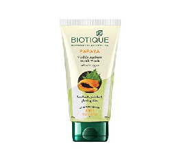 Biotique Bio Papaya Exfoliating Face Wash Tube for All Skin Types, 150ml (275)