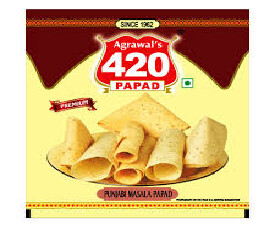 AGGARWALS 420 PUNJABI MASALA SQUARE PAPAD