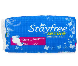 Stayfree Secure XL Cottony soft (with wings, 18 pads) (124)